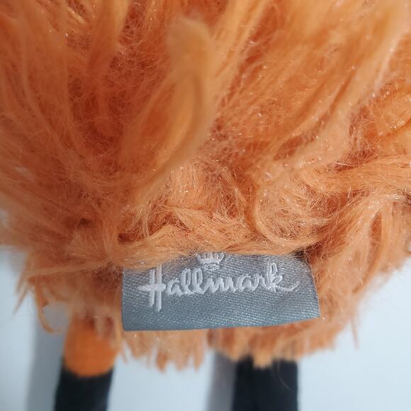 Hallmark Fox Plush Stuffed Animal Orange Striped Neck Scarf White Tip Tail 12.5" - Picture 9 of 12